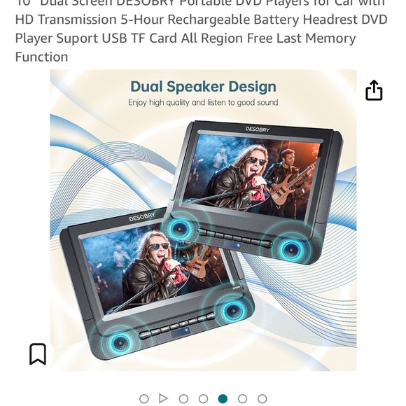 Desobry two 10 inch monitors dvd players.  Accepting OFFERS - Picture 7 of 11